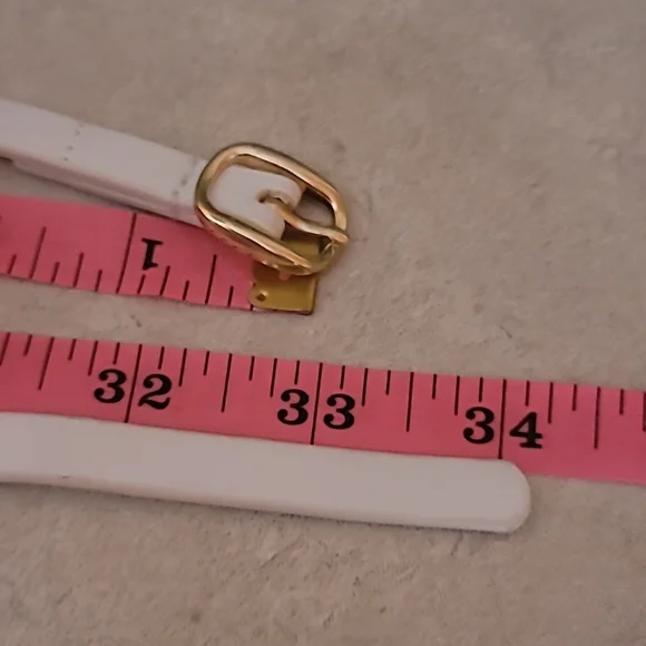 Free with any bundle! Lilly Pulitzer white patent leather belt with bow - Picture 9 of 11